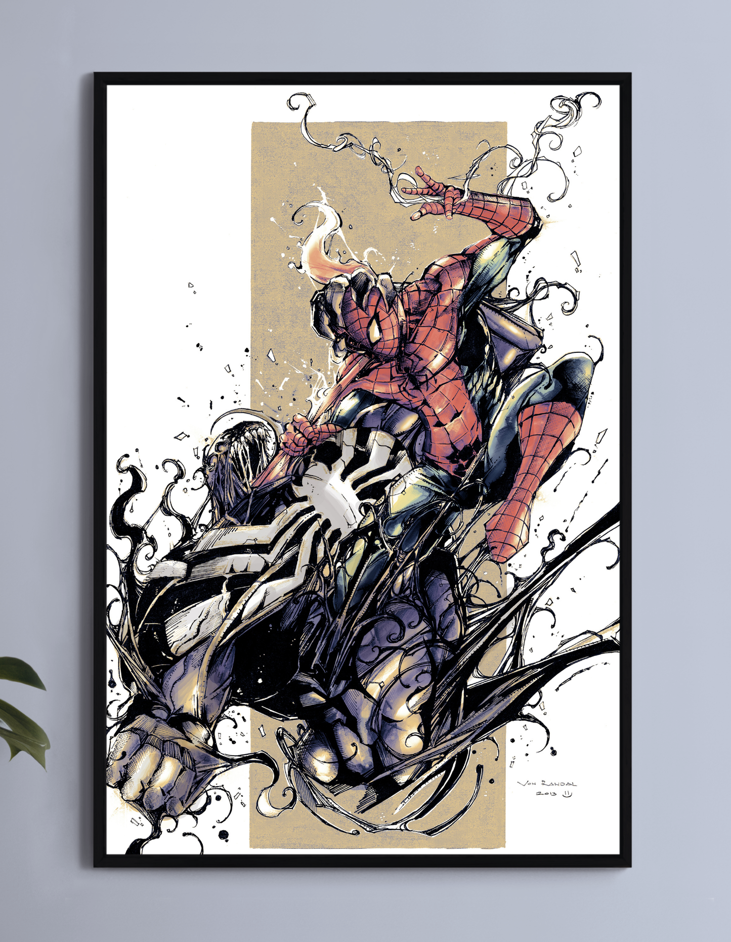 Venom Vs Amazing Spider-Man Wall Art