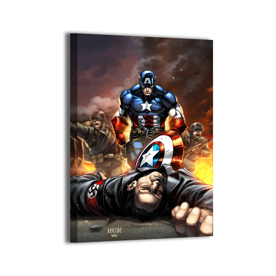 Shield Bearer vs Army Wall Art