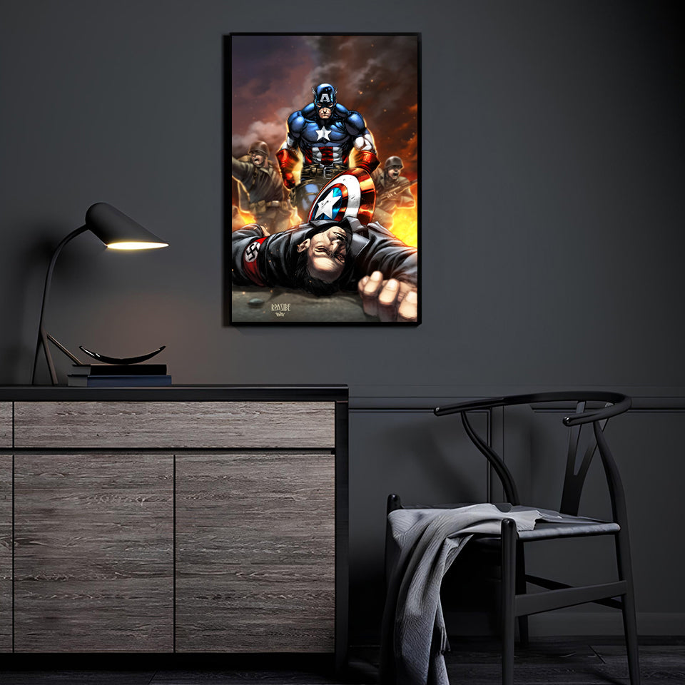 Shield Bearer vs Army Wall Art