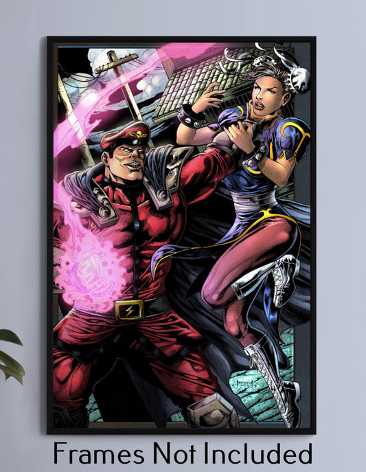 Bison Vs Chun Li Wall Art
