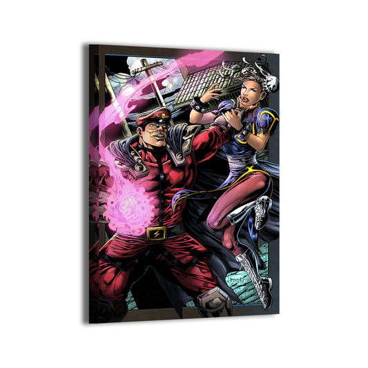 Bison Vs Chun Li Wall Art