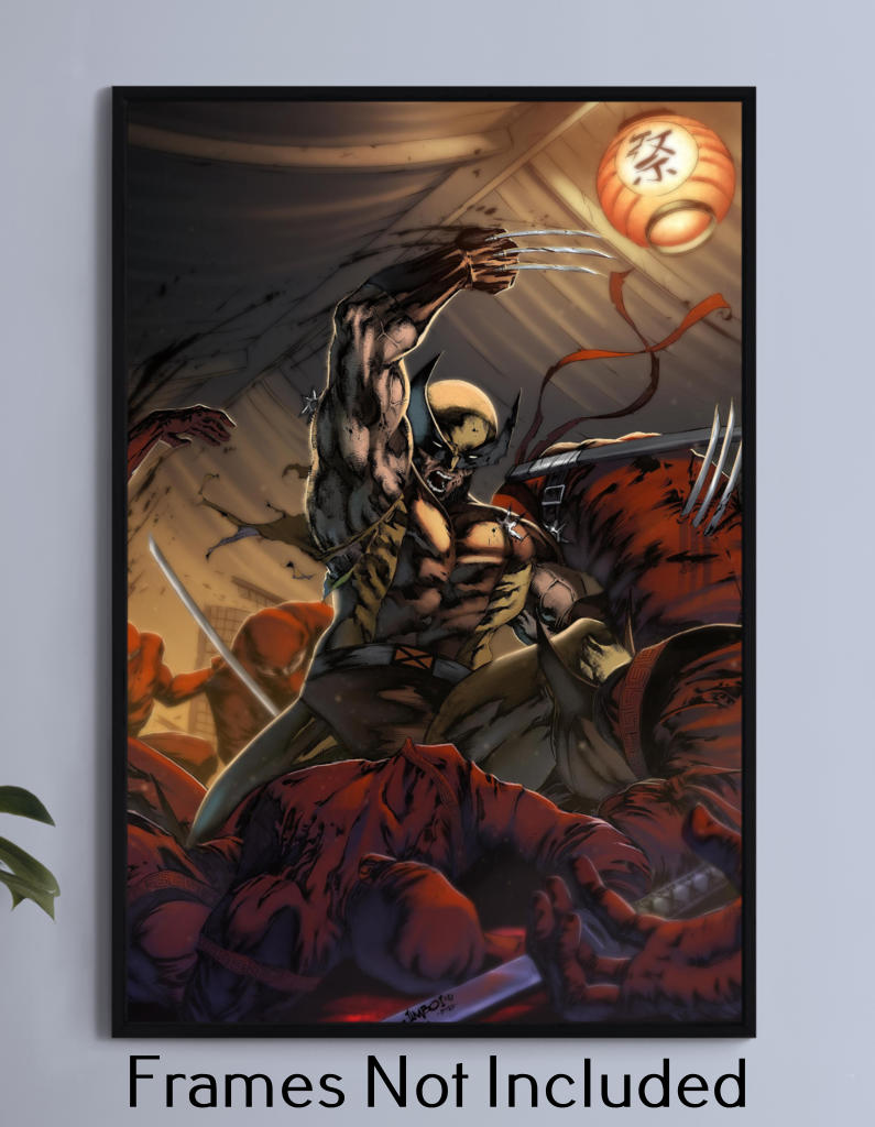 Wolverine VS The Hand Wall Art