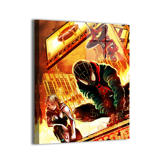 Streets on Fire Miles and Spider-Gang Wall Art