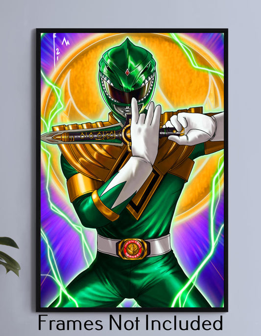 Green Ranger Song of the flute Wall Art