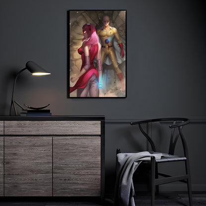 Cherry Blossom Clash Wall Art