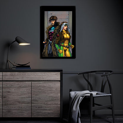 Unbreakable Bond Wall Art Poster Print – Gambit & Rogue (X-Men) by Don Marc Noceda