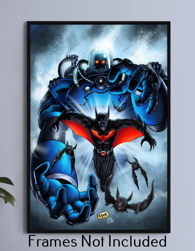 Batman Beyond Vs Mr Freeze Wall Art