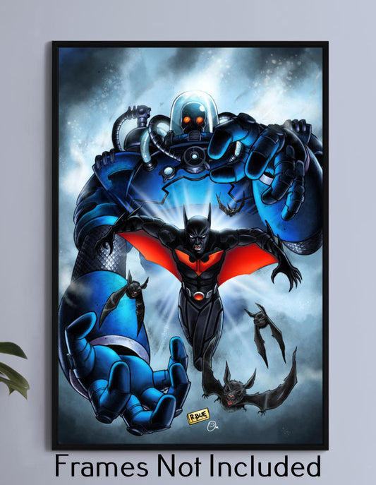 Batman Beyond Vs Mr Freeze Wall Art