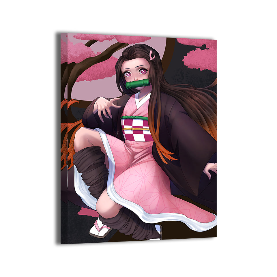 Cherry Blossum Nezuko Wall Art