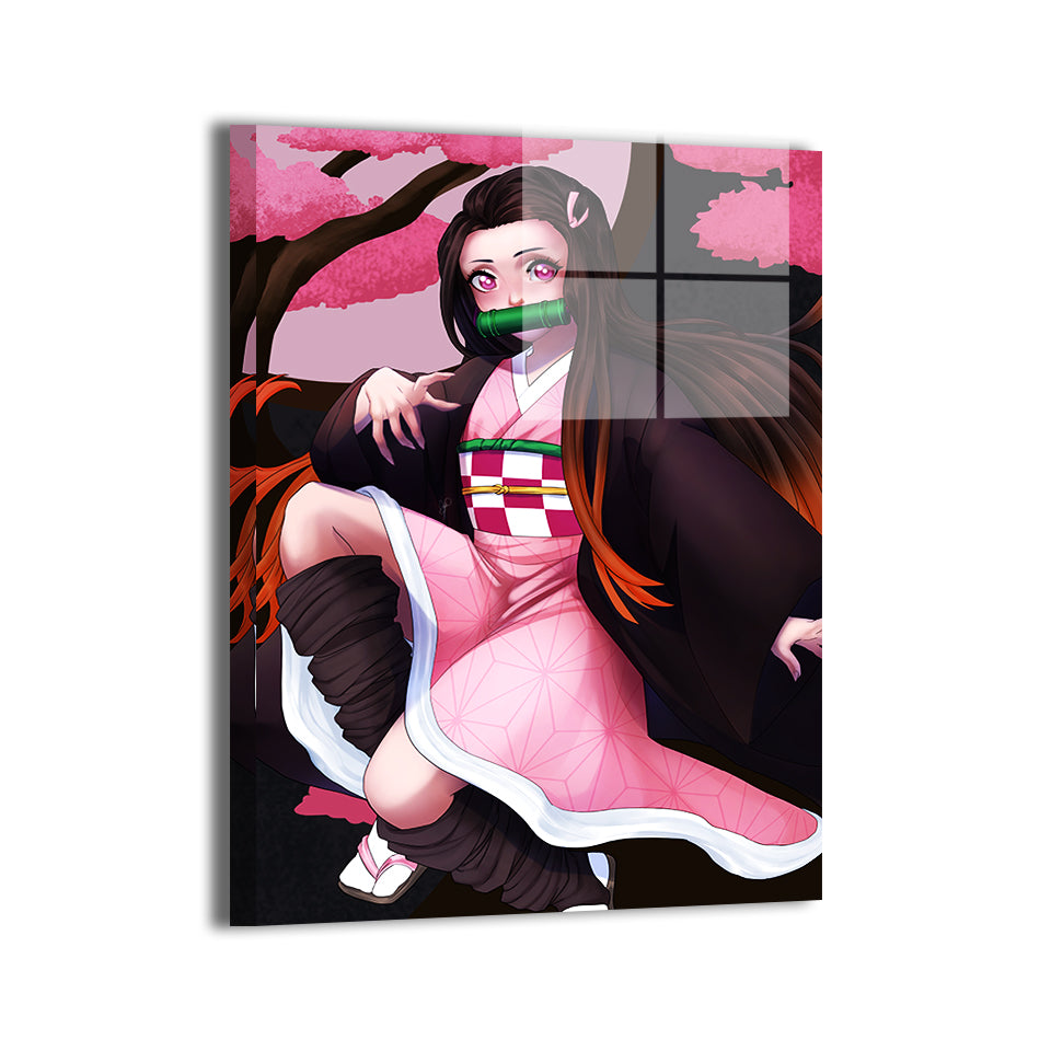 Cherry Blossum Nezuko Wall Art