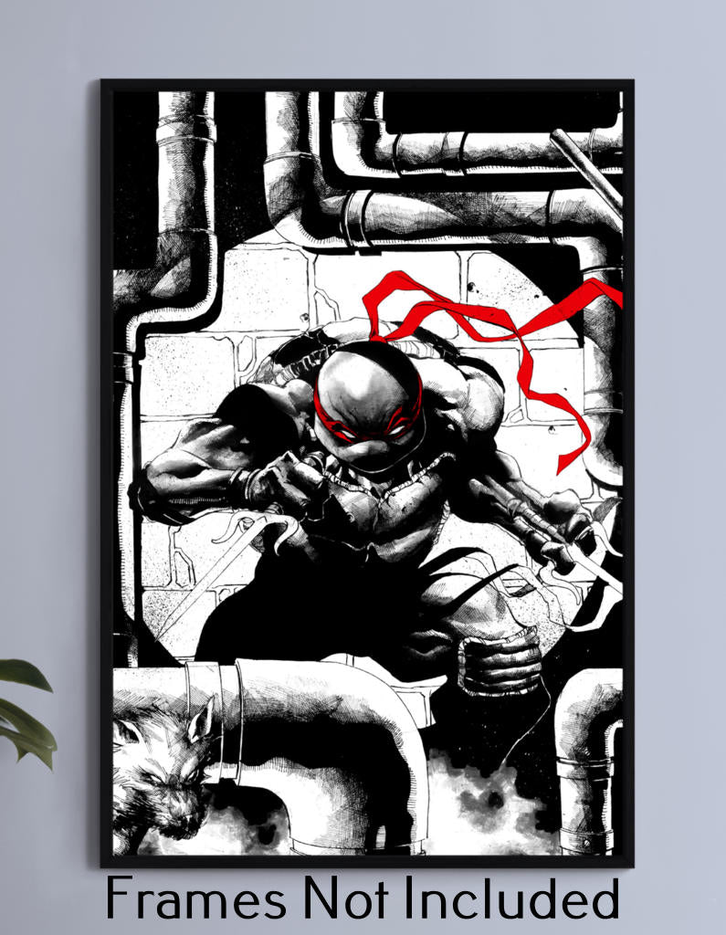 Raphael B&W, , Posters, Prints, & Visual Artwork, Snapping Turtle ...