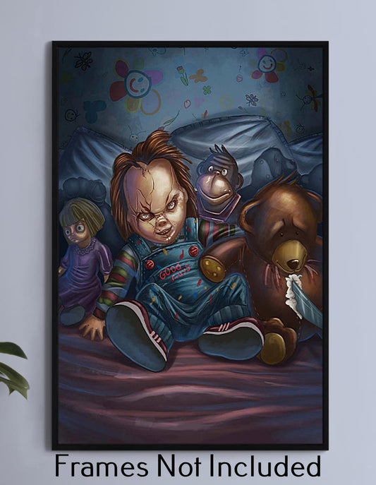 Chucky and stuffed friends Wall Art