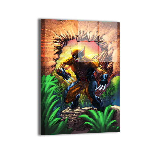 Sunburst Wolverine Wall Art