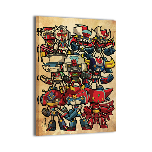 Super Robots Chubbies Wall Art