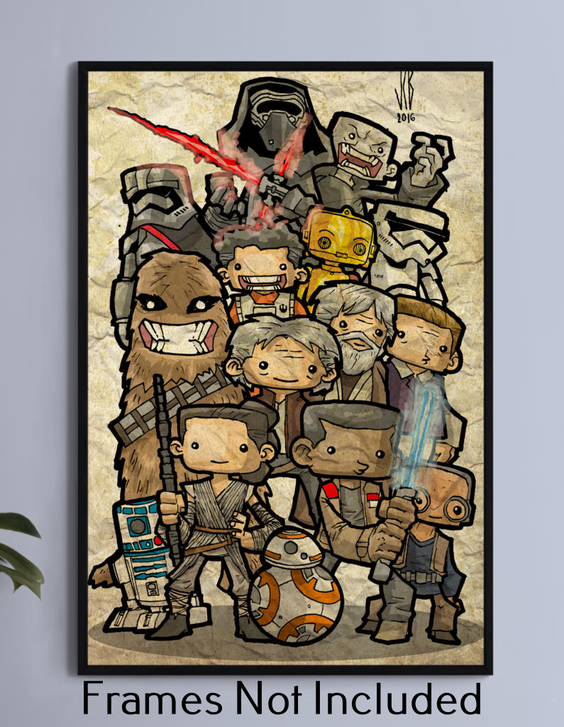 Star Wars Chubbies Episode 7 Wall Art