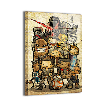 Galaxy Heroes chibi Wall Art