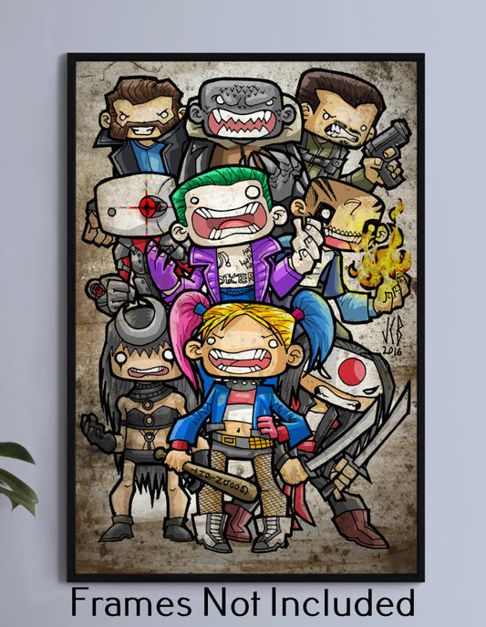 Suicide Squad Chubbies Wall Art