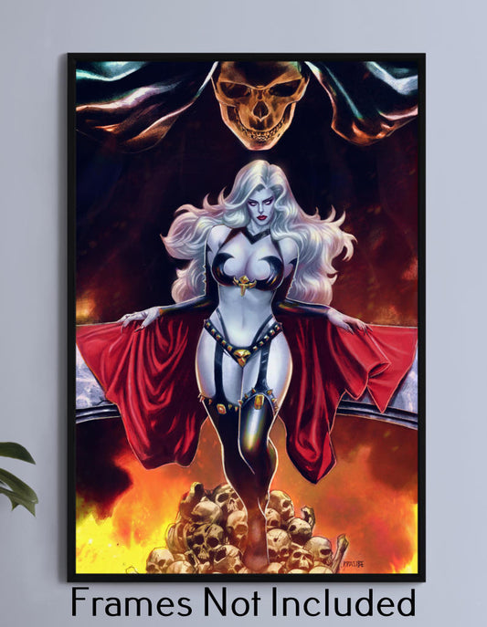 Lady Death go to hell Wall Art