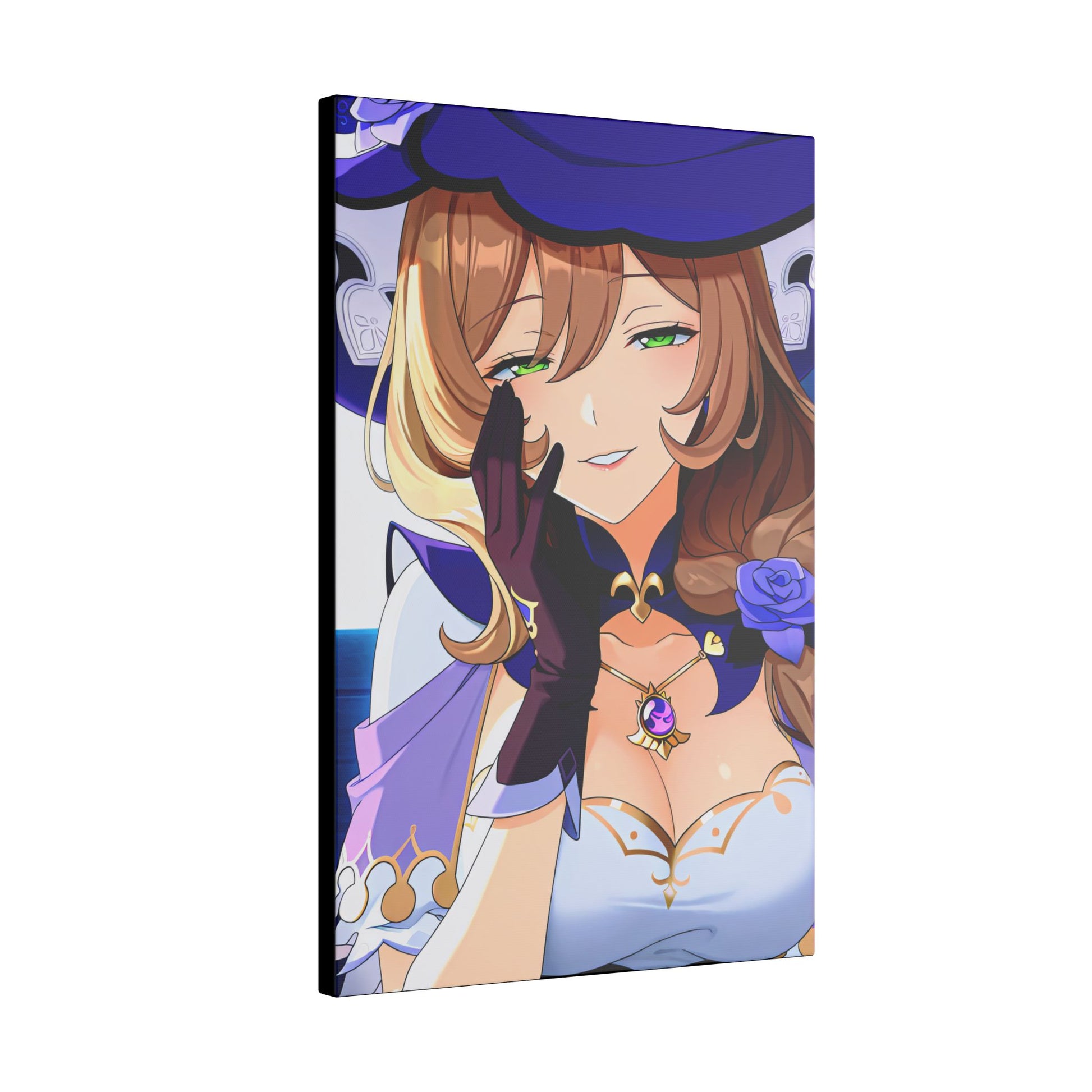 Lisa Wall Art on premium canvas, acrylic, and metal – front view featuring Lisa from Genshin Impact
