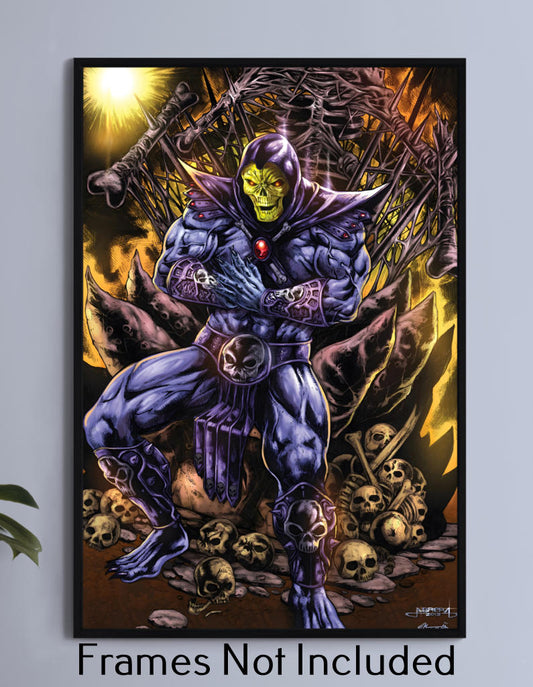 Skeletor on throne Wall Art