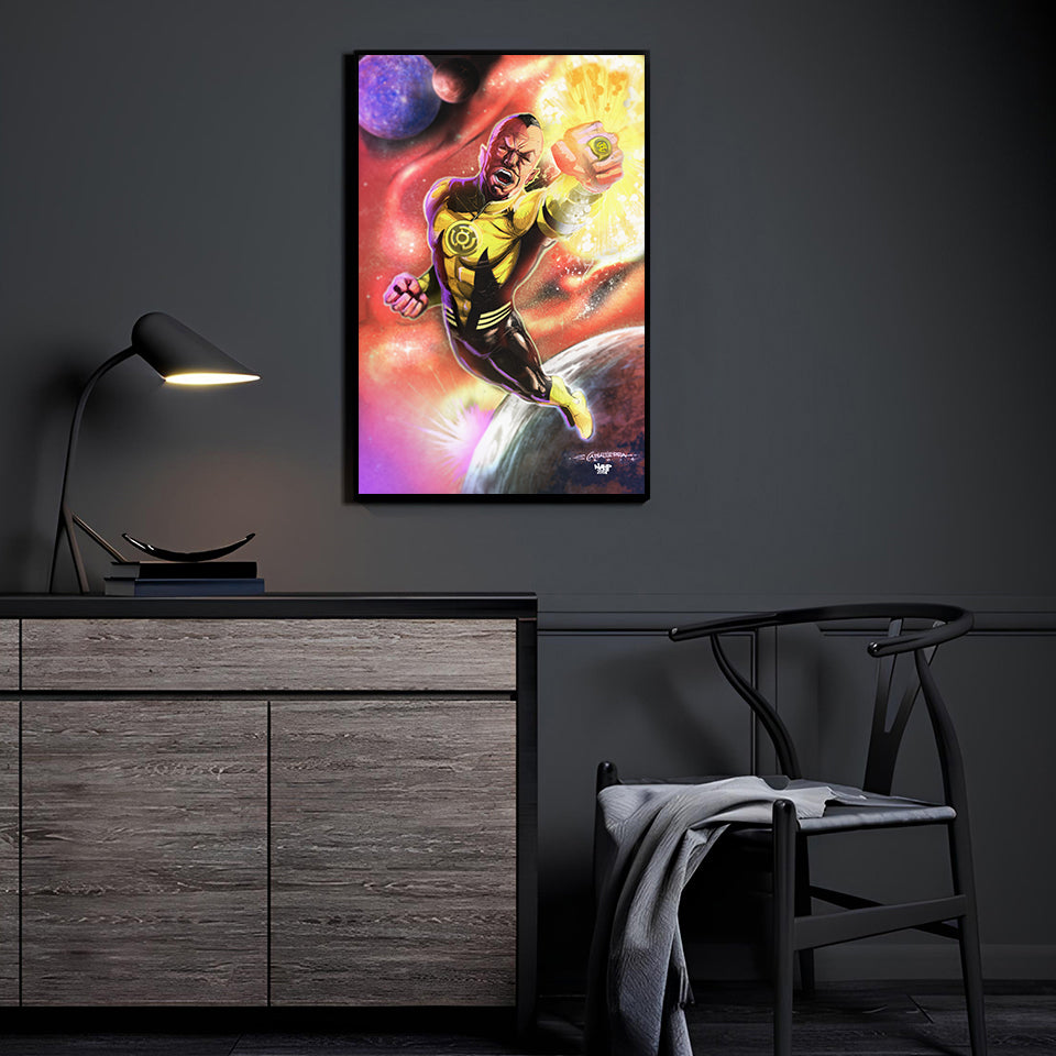 Yellow Lantern Wall Art
