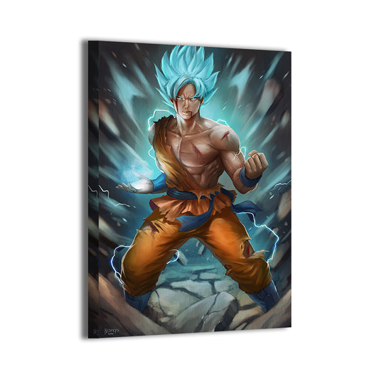 Super Saiyan Blue Goku Wall Art