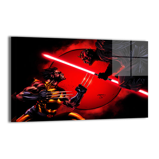 Darth Maul Vs Wolverine Wall Art