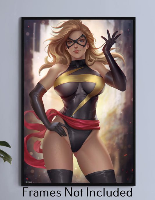 Powerful Ms. Marvel Wall Art