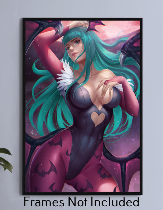 Morrigan of the Darkstalkers Wall Art