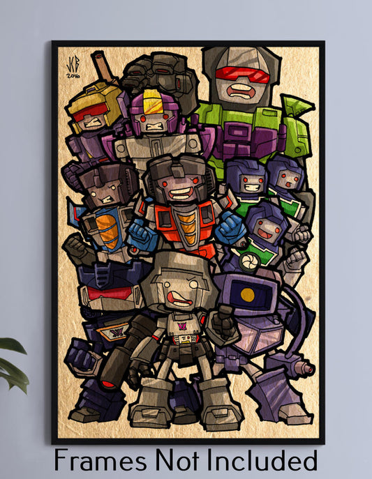 Transformers Decepticons Chubbies Wall Art