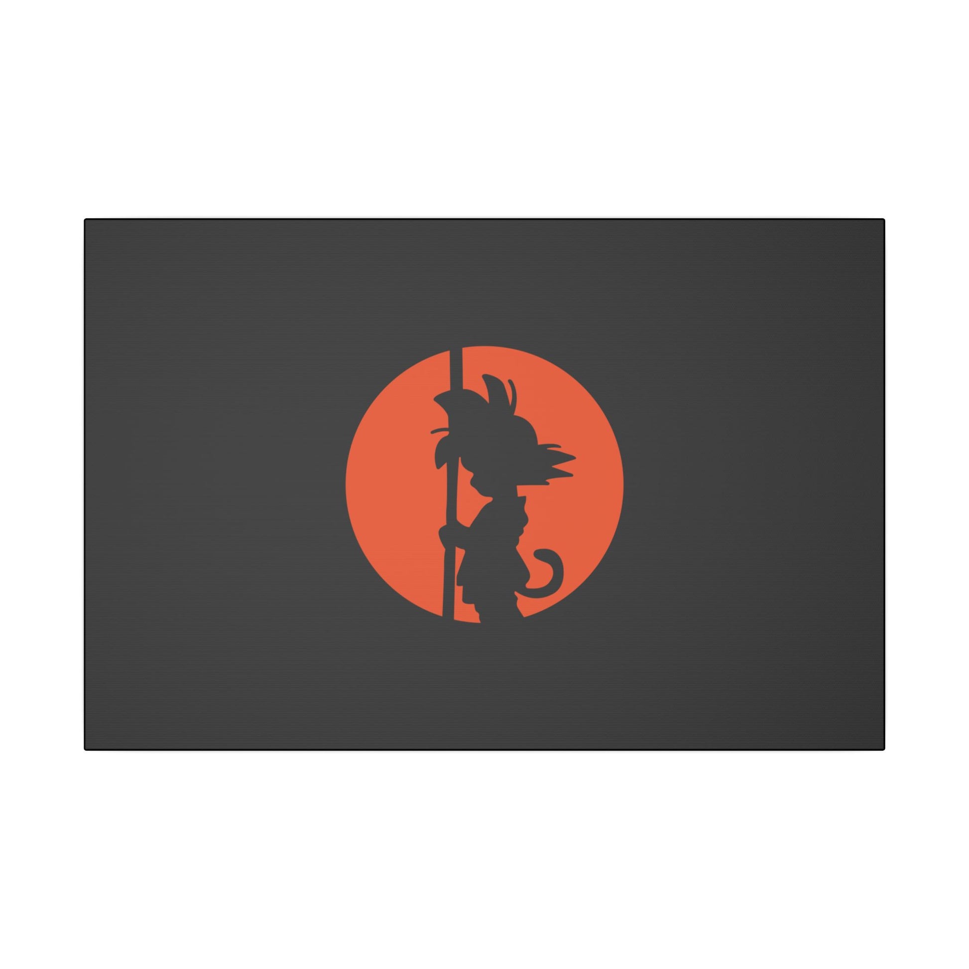 "Kid Goku Wall Art on premium canvas, acrylic, and metal – front view featuring iconic young Goku"

