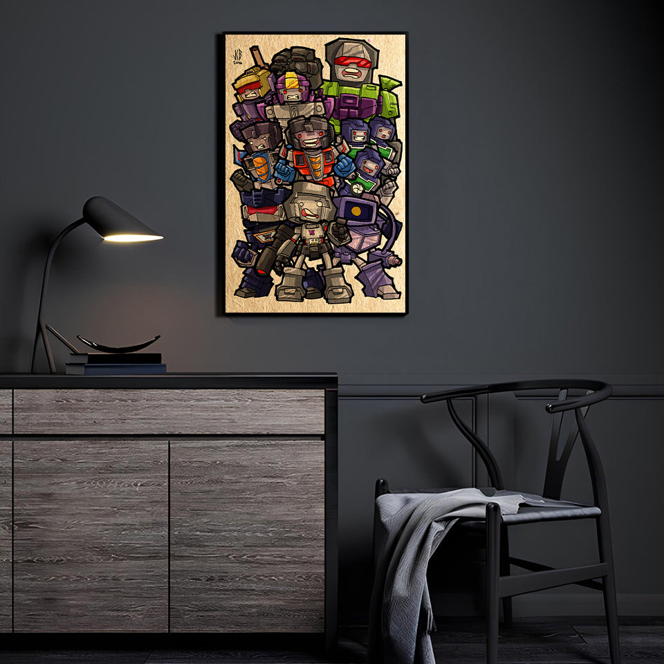 Chibi Decepticons Wall Art