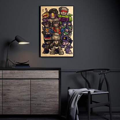 Chibi Decepticons Wall Art