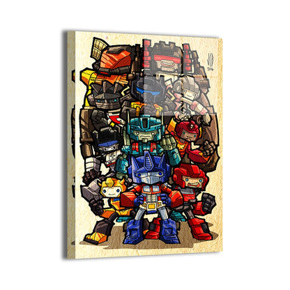 Chibi Autobots Wall Art