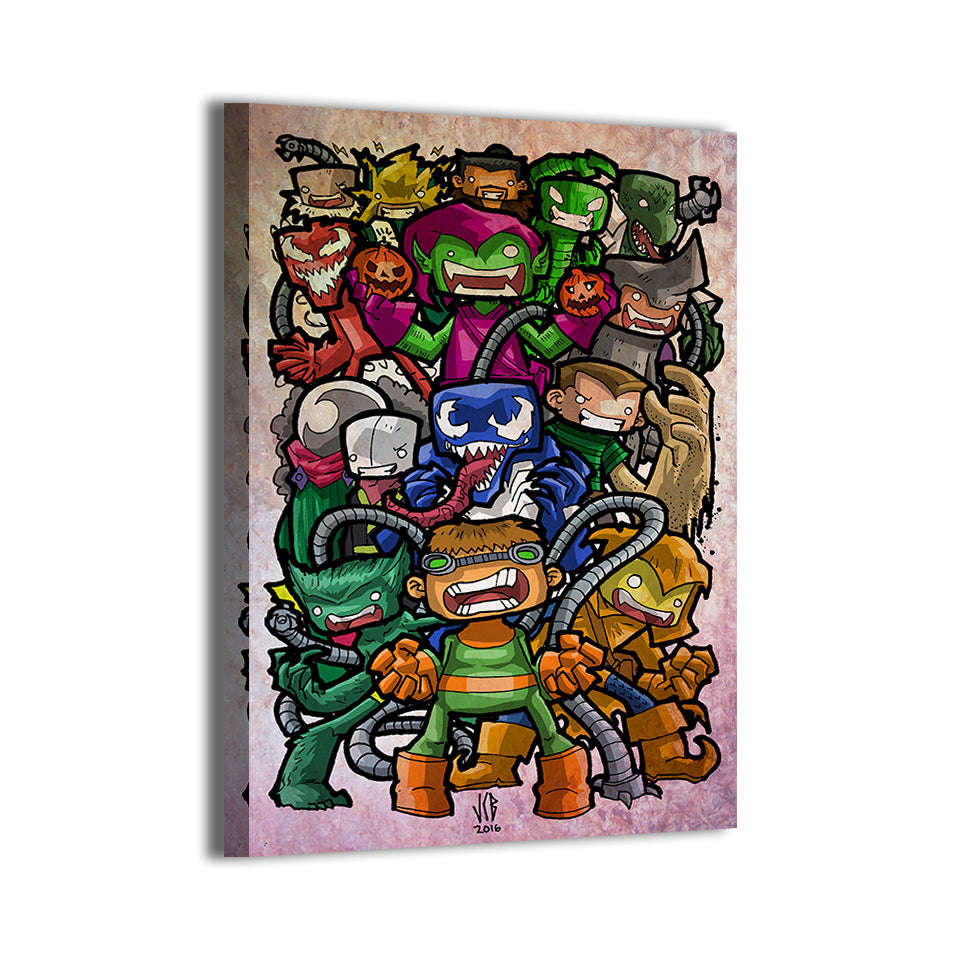 Chibi Villains Wall Art
