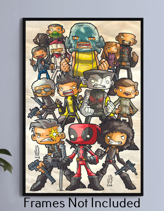 Deadpool 2 Movie X-Force Chubbies Wall Art
