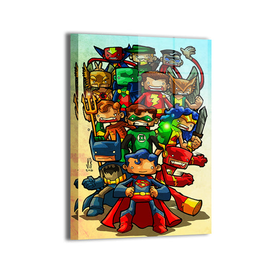 Justice League Chubbies Wall Art