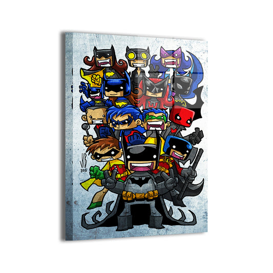 Batman Family Ties Chibi Wall Art