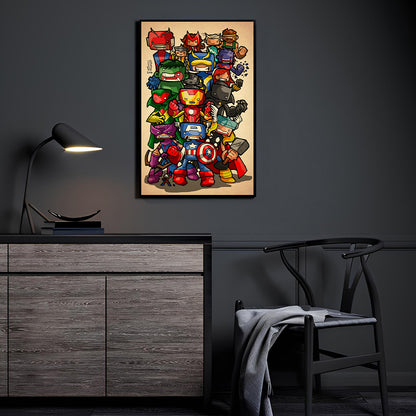 Mighty Heroes Wall Art