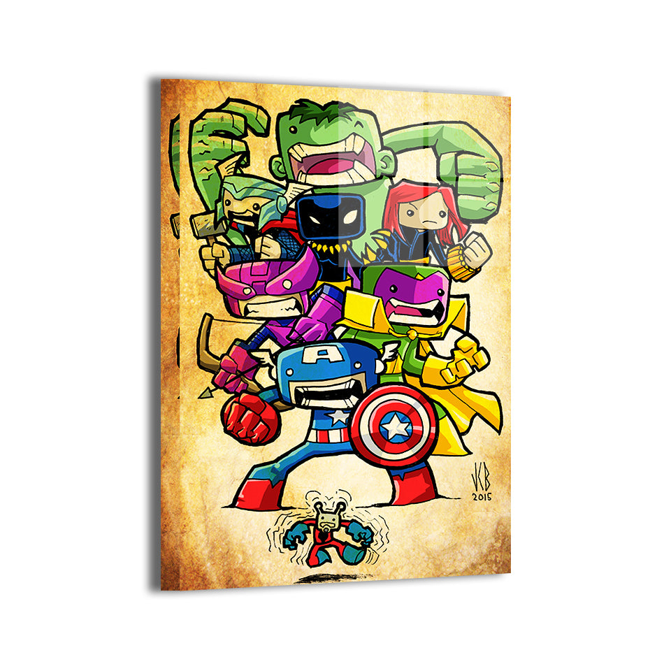 Chibi Avengers Wall Art