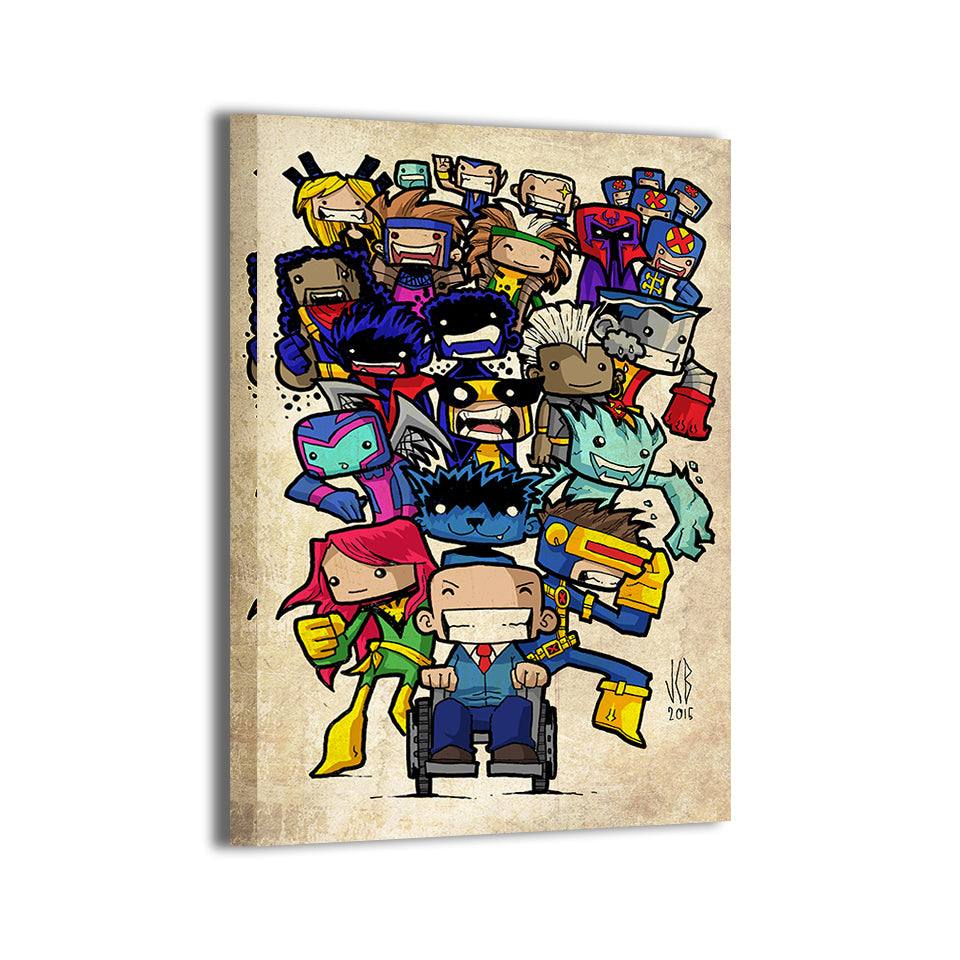 X-Chibis United Wall Art