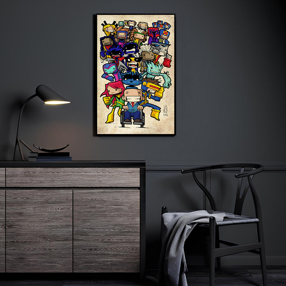 X-Chibis United Wall Art