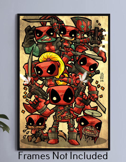 Deadpools Chubbies Wall Art
