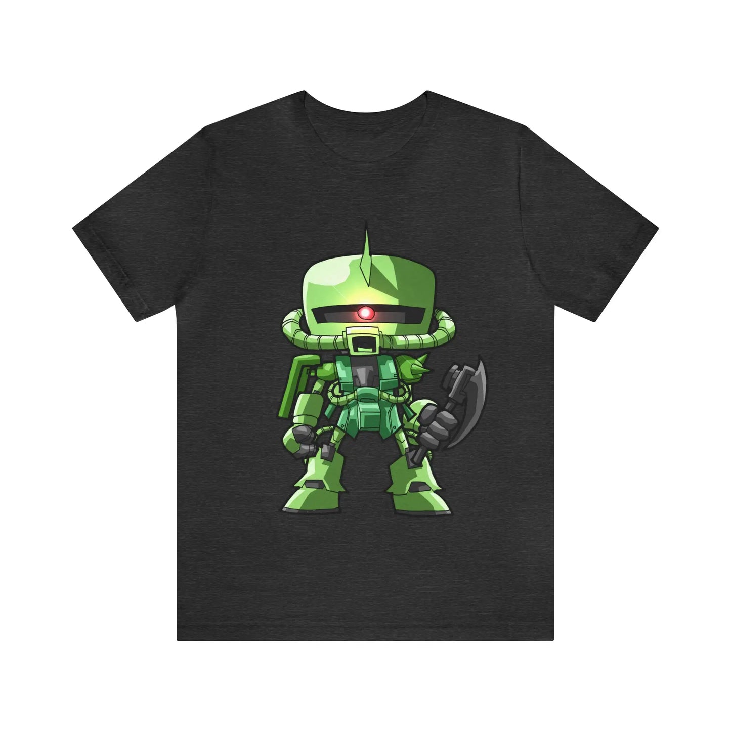 Green Zaku Gundam T-Shirt Cartoon Anime Gift Tee Unisex For Men and Women