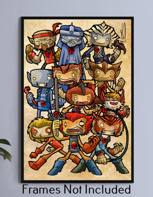 Thundercats Hero's Chubbies Wall Art