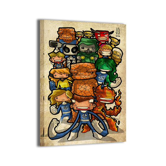 Fantastic Four Chubbies Wall Art