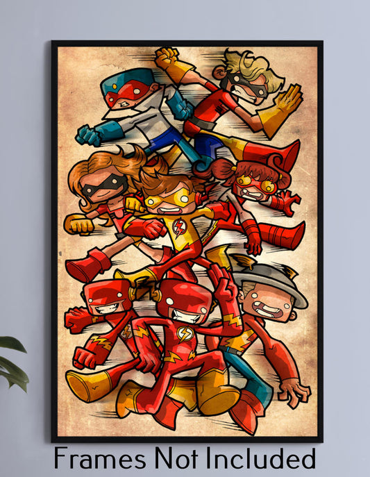 Flash Family Chubbies Wall Art