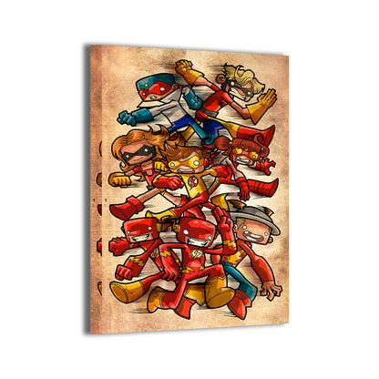 Chibi Speedsters Wall Art