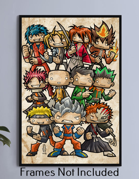 Anime Together Chibi Wall Art