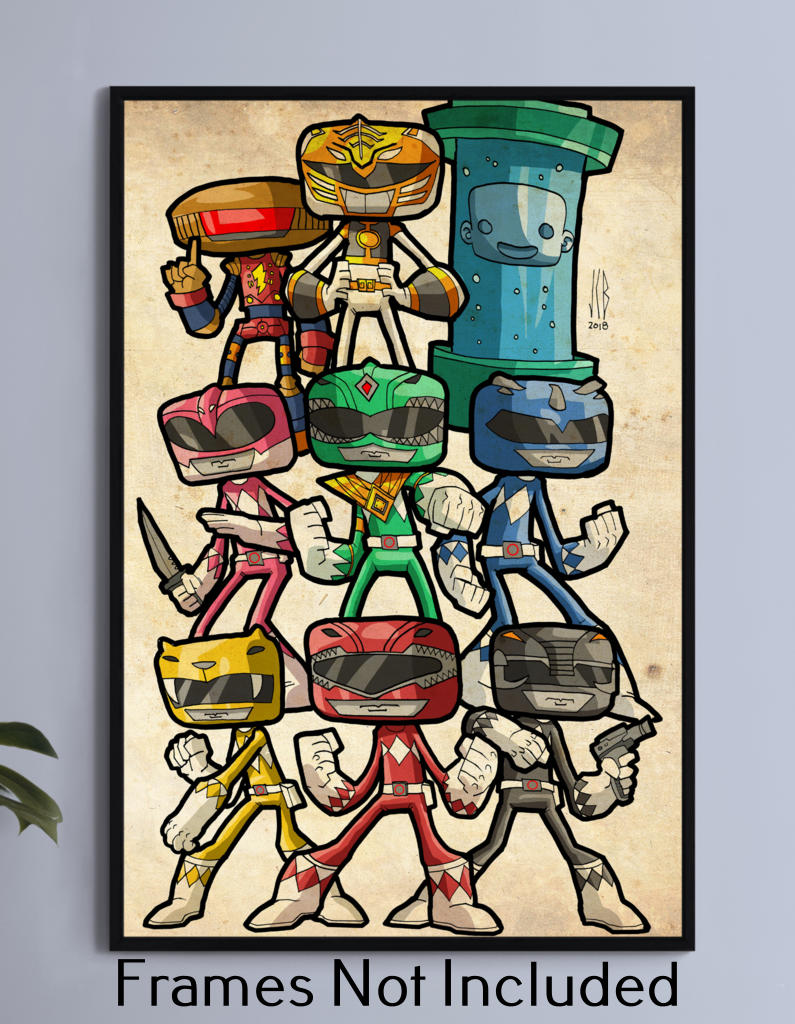 Power Rangers Chubbies Wall Art